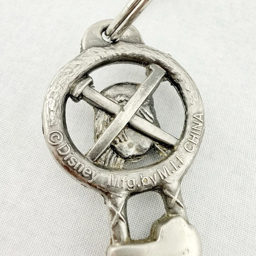 Disney Parks Exclusive Pirates of Caribbean Skeleton Key Chain Ring Bag Charm